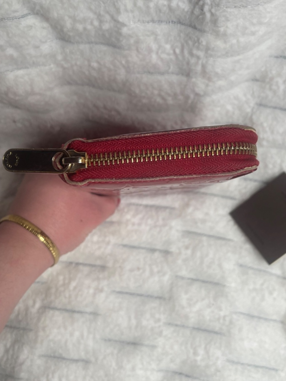 Louis Vuitton Zippy Wallet Monogram Vernis Red | Authentic LV Patent Leather Wal - Picture 13 of 16